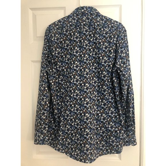 Soul of London Men's Floral Semi-Fitted Dress Shirt - Picture 2 of 8